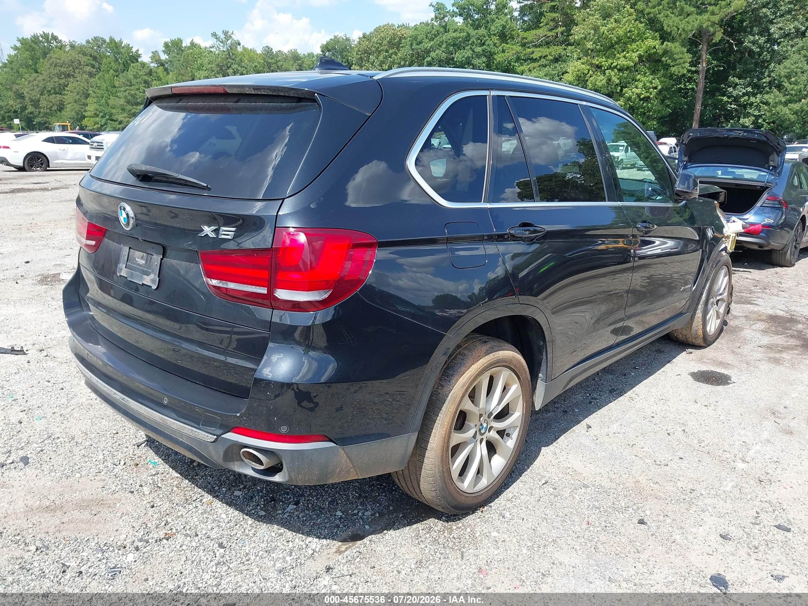 2015 Bmw X5 Xdrive35d Черный vin: 5UXKS4C53F0N06608