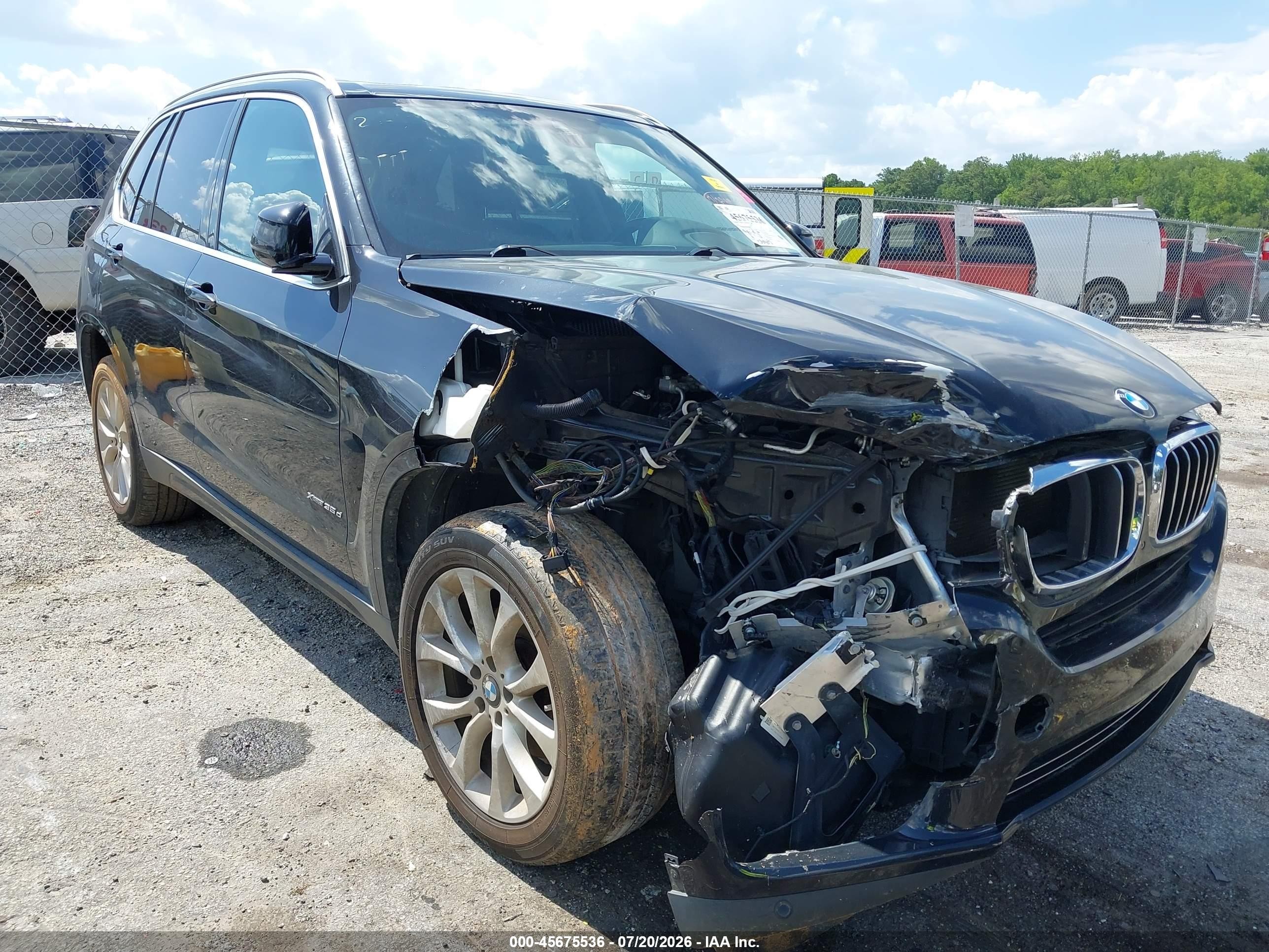 2015 Bmw X5 Xdrive35d Черный vin: 5UXKS4C53F0N06608