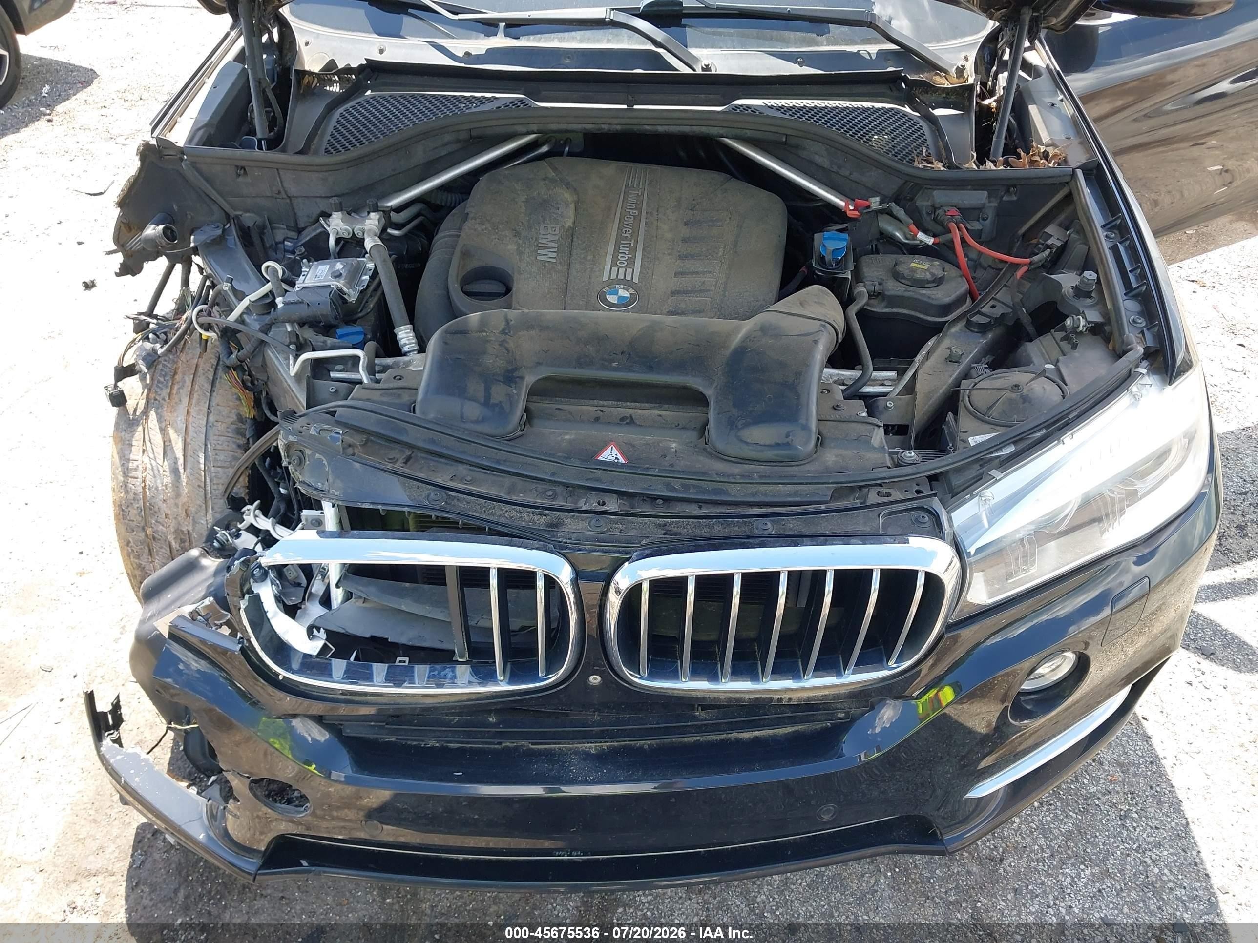 2015 Bmw X5 Xdrive35d Черный vin: 5UXKS4C53F0N06608