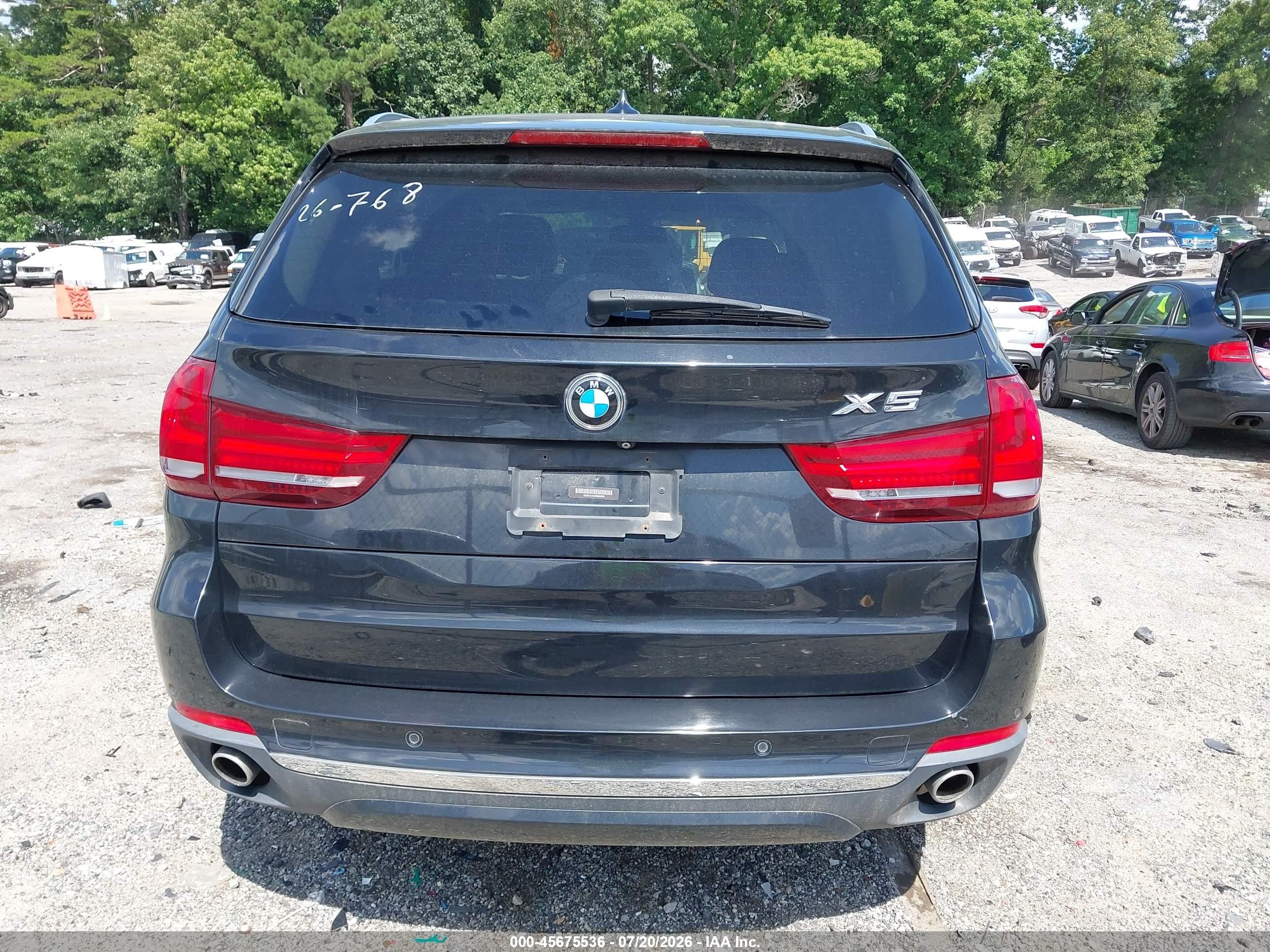 2015 Bmw X5 Xdrive35d Черный vin: 5UXKS4C53F0N06608