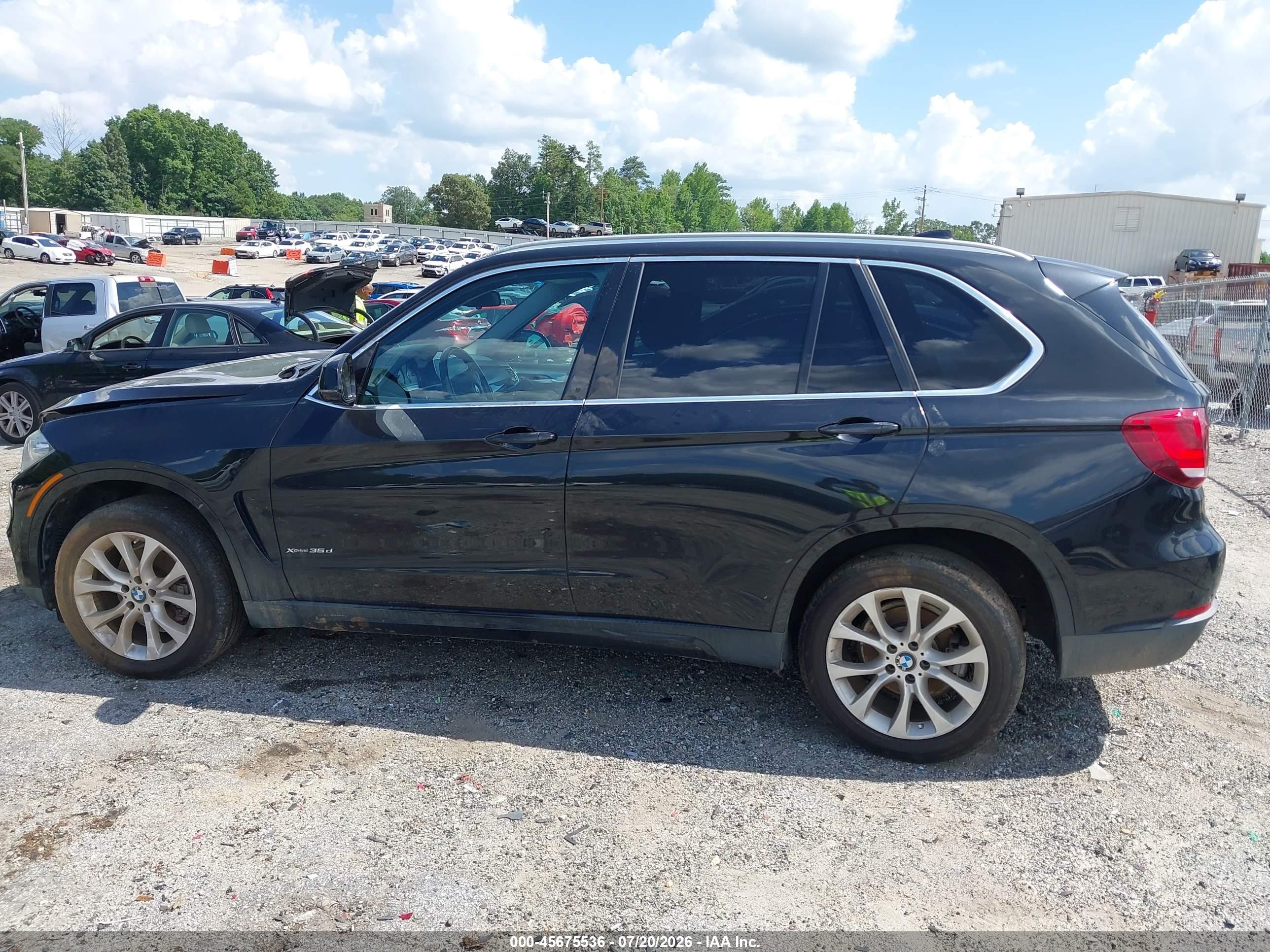 2015 Bmw X5 Xdrive35d Черный vin: 5UXKS4C53F0N06608