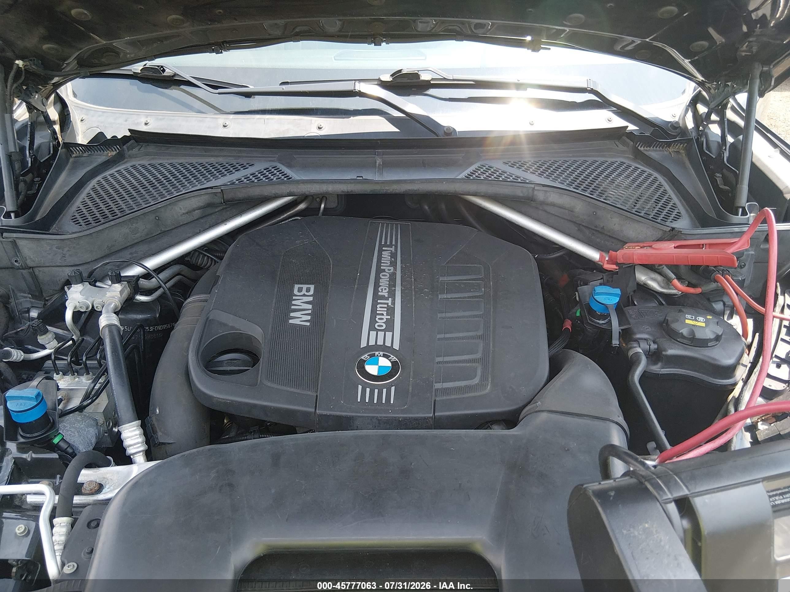 2015 Bmw X5 Xdrive35d Черный vin: 5UXKS4C53F0N09587
