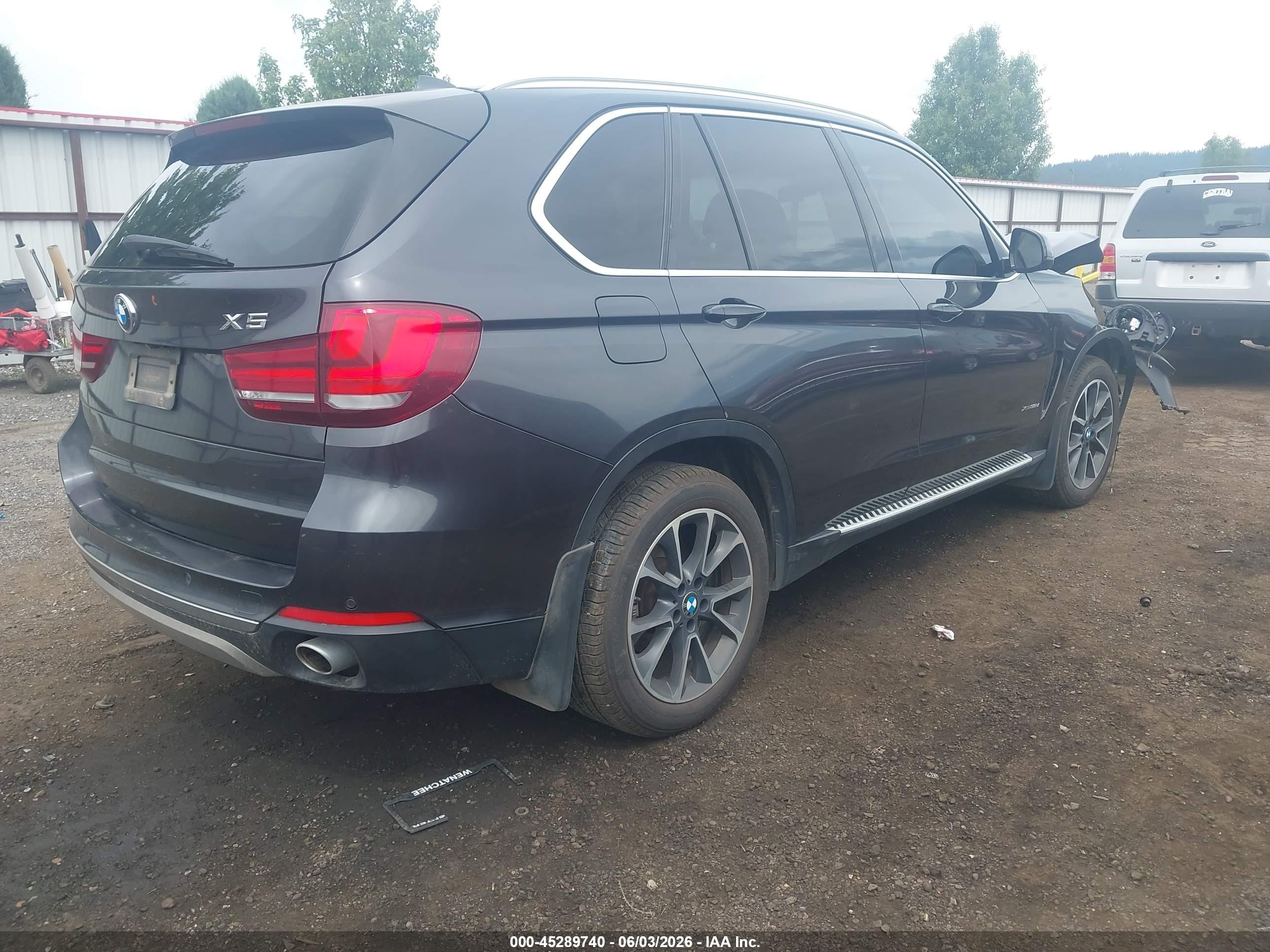 2015 Bmw X5 Xdrive35d Black vin: 5UXKS4C54F0N07539