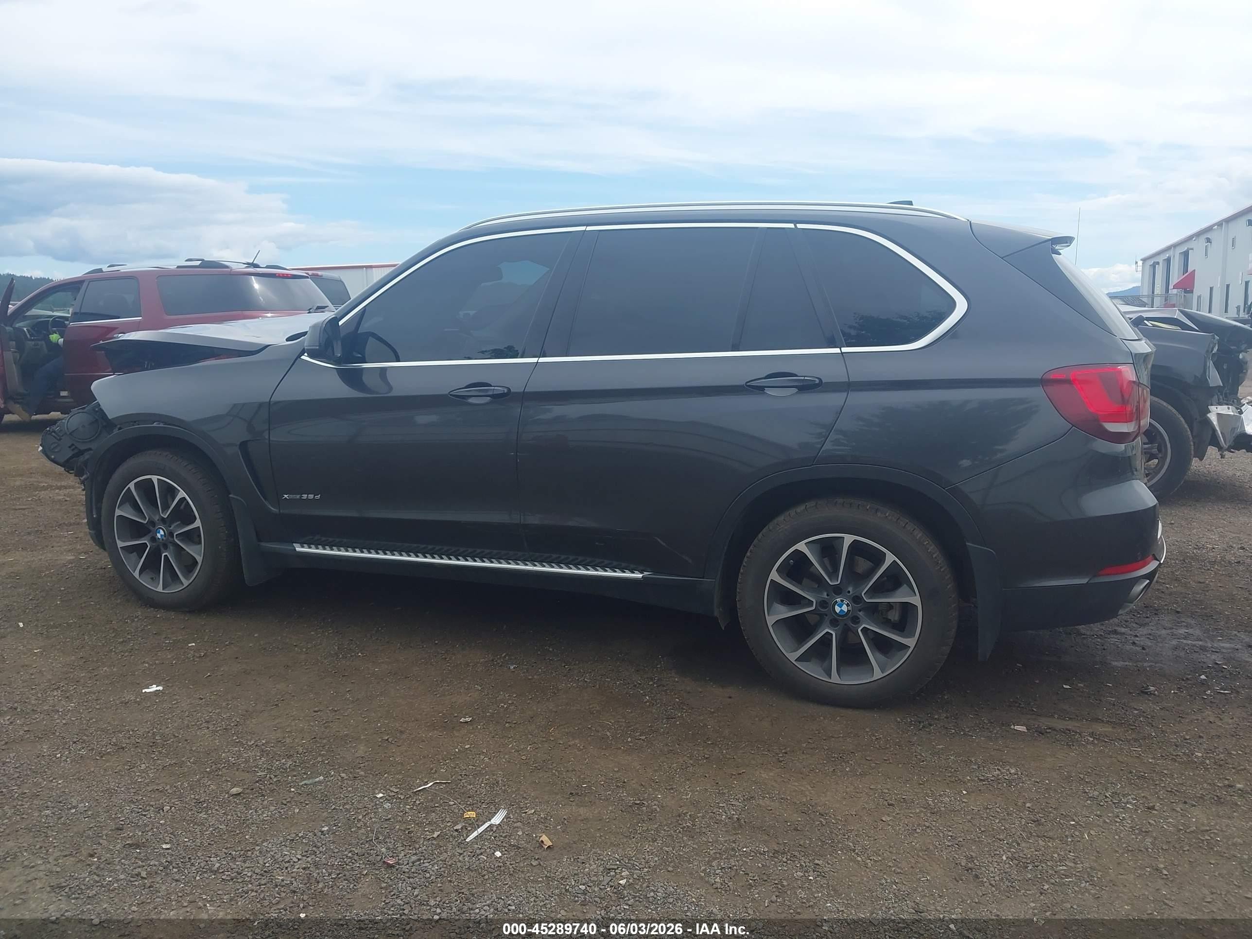 2015 Bmw X5 Xdrive35d Black vin: 5UXKS4C54F0N07539
