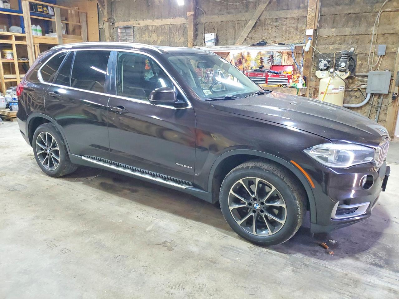 2014 Bmw X5 Xdrive35d Black vin: 5UXKS4C55E0J95679