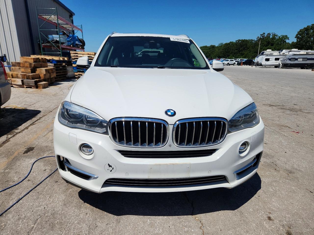 2014 Bmw X5 Xdrive35d White vin: 5UXKS4C56E0J95027