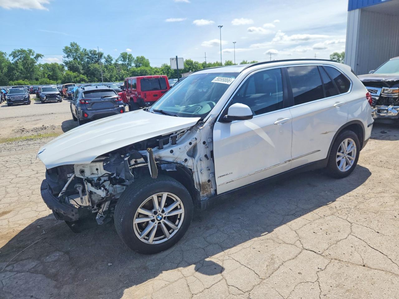 2015 Bmw X5 Xdrive35d White vin: 5UXKS4C57F0J99041