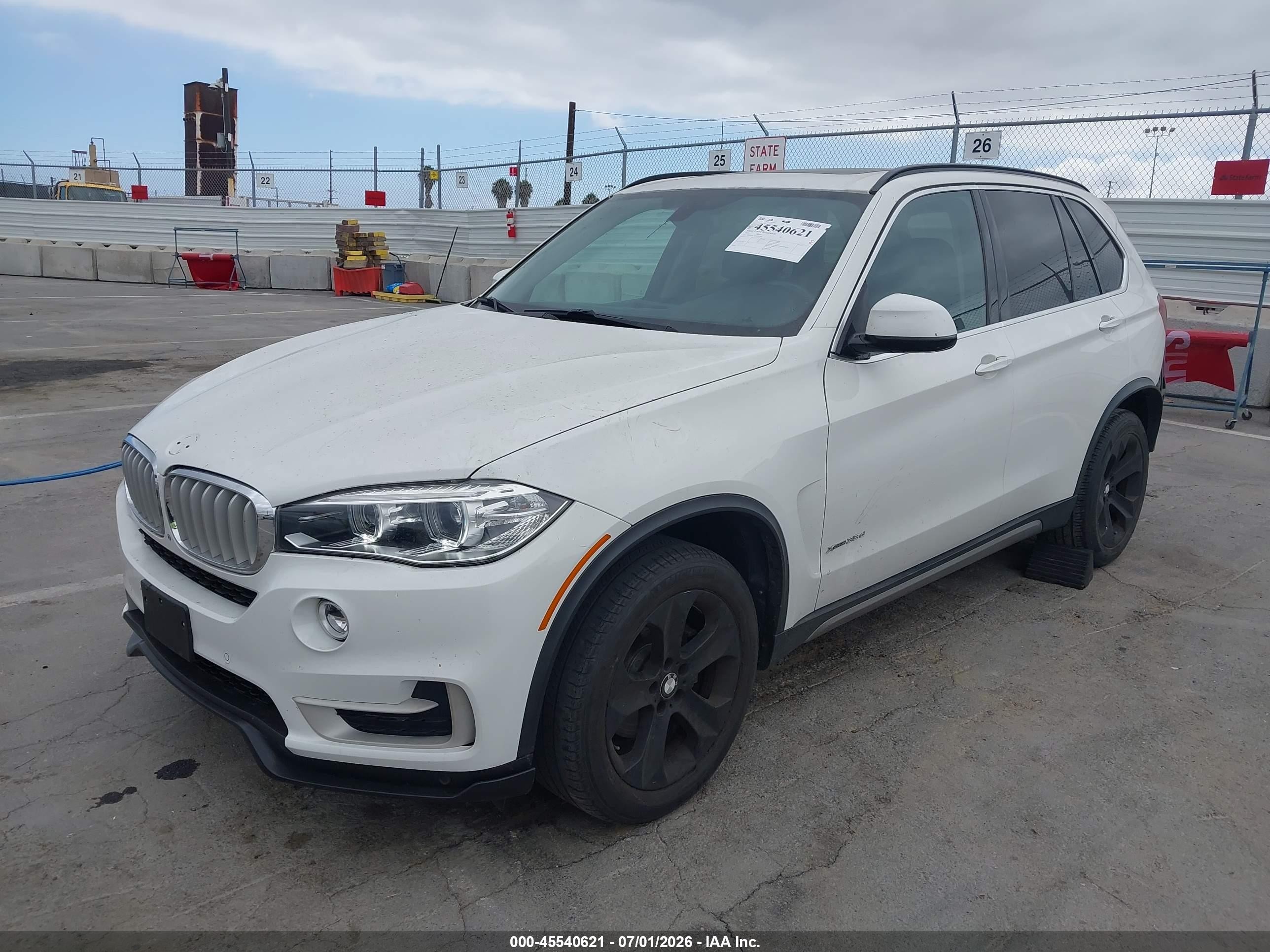 2015 Bmw X5 Xdrive35d White vin: 5UXKS4C57F0N10998