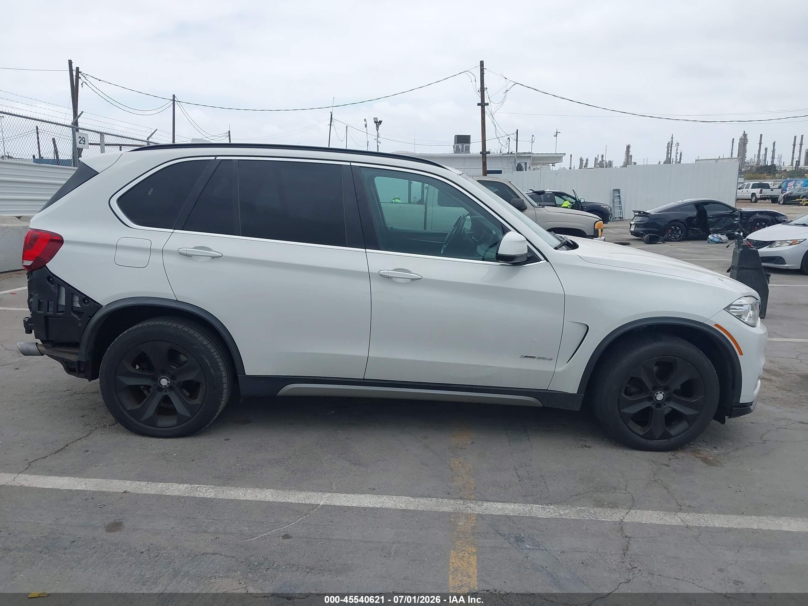 2015 Bmw X5 Xdrive35d White vin: 5UXKS4C57F0N10998