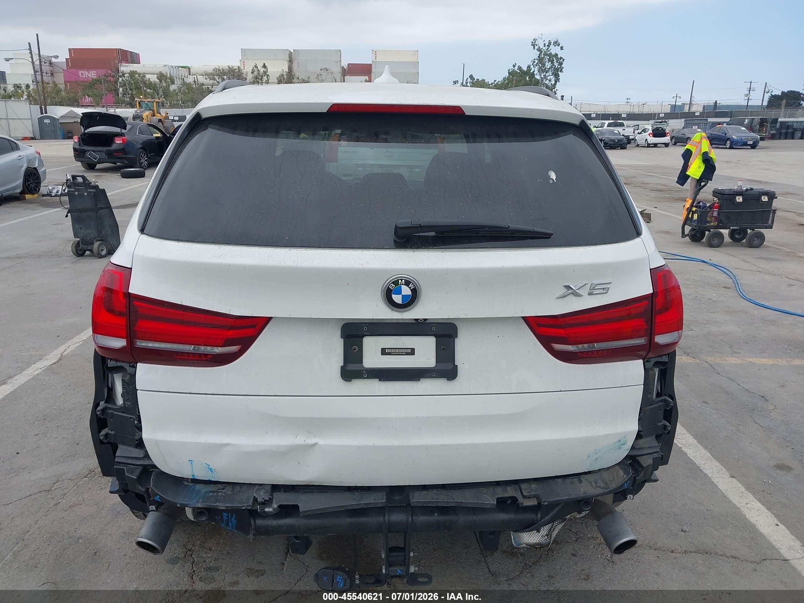 2015 Bmw X5 Xdrive35d White vin: 5UXKS4C57F0N10998
