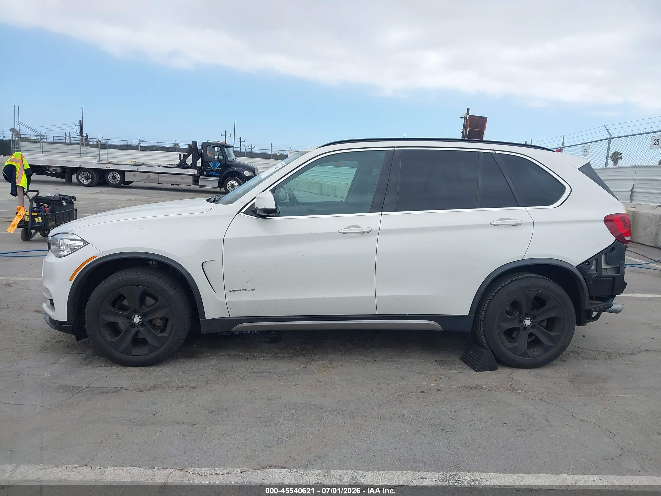 2015 Bmw X5 Xdrive35d White vin: 5UXKS4C57F0N10998