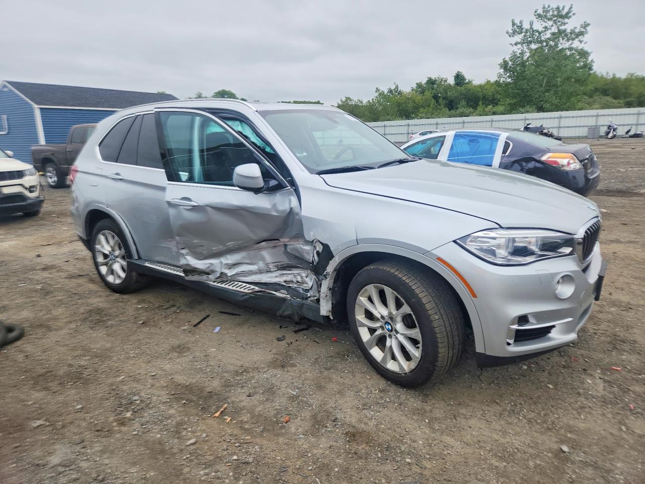 2015 Bmw X5 Xdrive35d Silver vin: 5UXKS4C57F0N12136