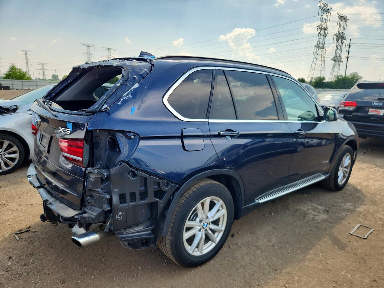 2014 Bmw X5 Xdrive35d Синий vin: 5UXKS4C58E0J96406