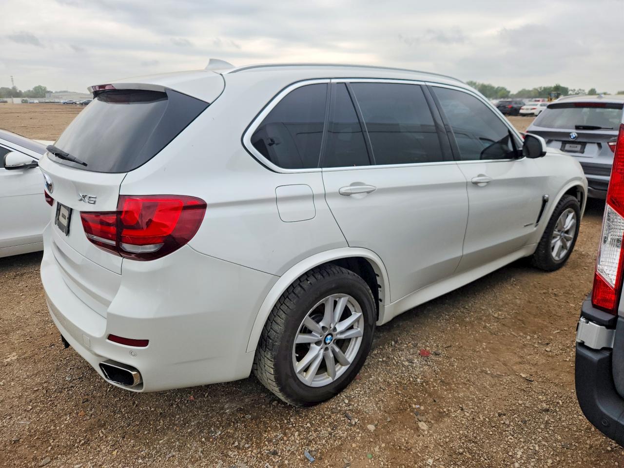 2015 Bmw X5 Xdrive35d White vin: 5UXKS4C58F0N07978