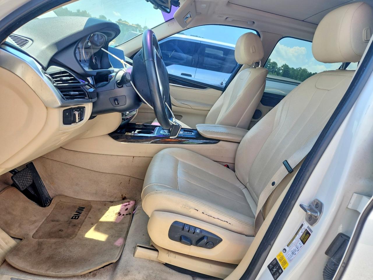 2015 Bmw X5 Xdrive35d White vin: 5UXKS4C58F0N08371