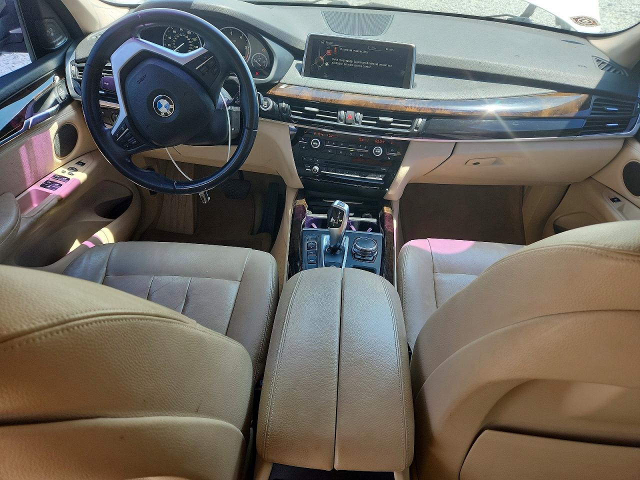 2015 Bmw X5 Xdrive35d White vin: 5UXKS4C58F0N08371