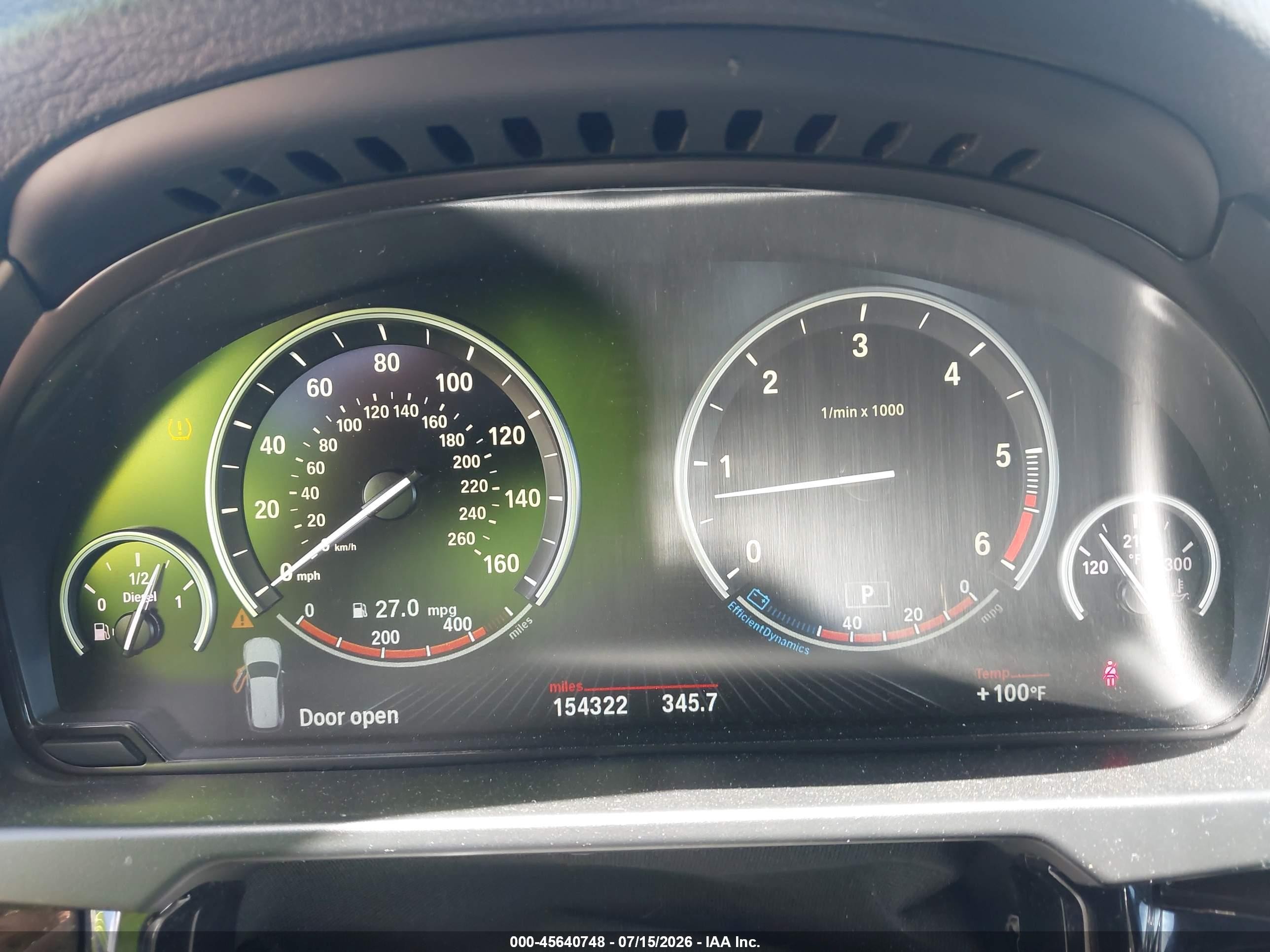 2015 Bmw X5 Xdrive35d Gray vin: 5UXKS4C58F0N08452