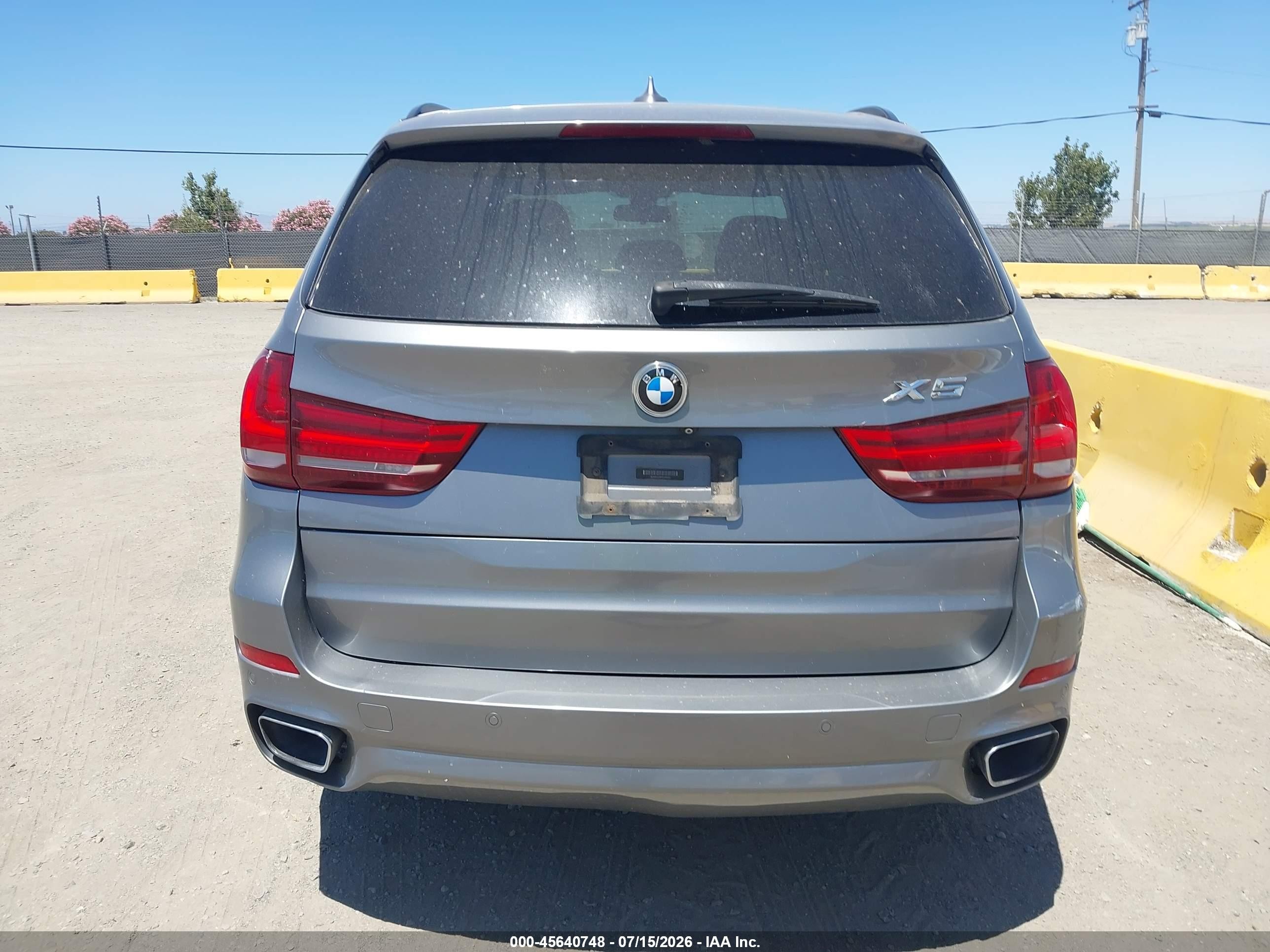2015 Bmw X5 Xdrive35d Gray vin: 5UXKS4C58F0N08452