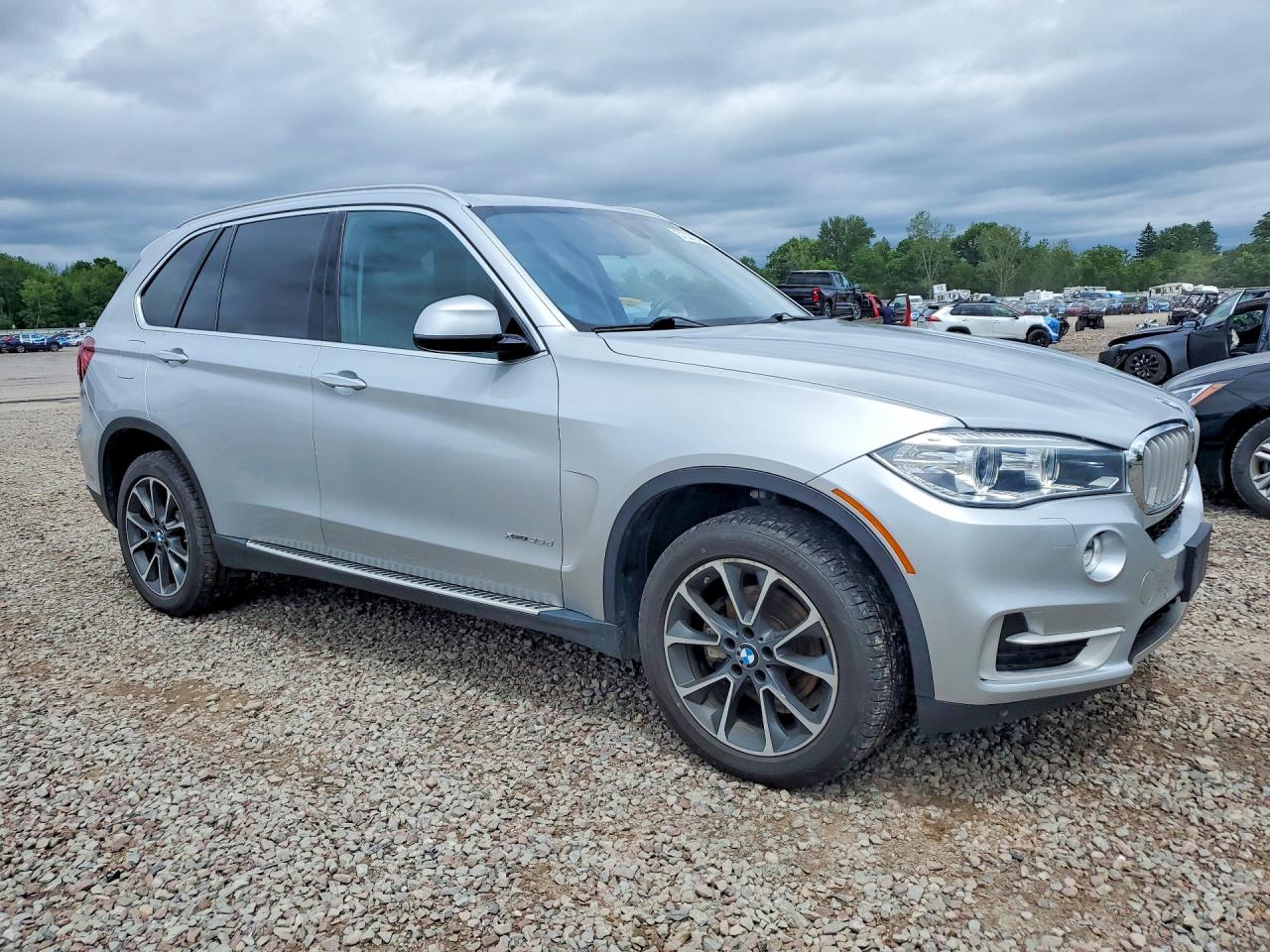 2015 Bmw X5 Xdrive35d Silver vin: 5UXKS4C59F0N08959