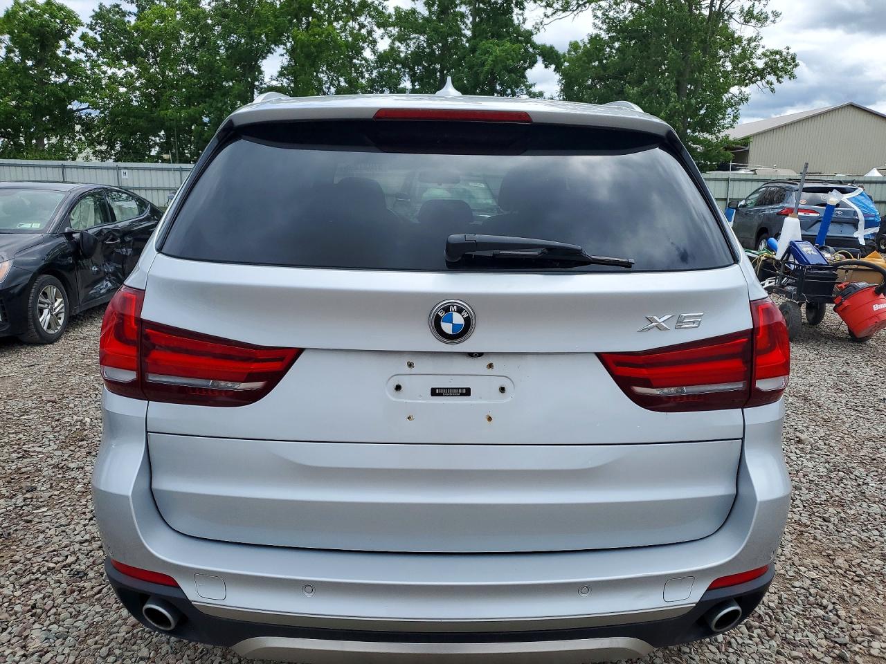 2015 Bmw X5 Xdrive35d Silver vin: 5UXKS4C59F0N08959