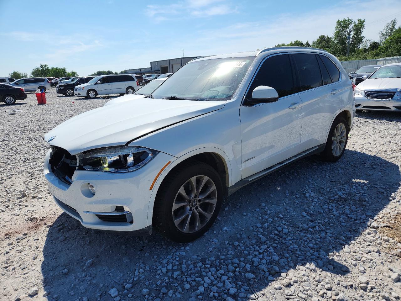 2015 Bmw X5 Xdrive35d White vin: 5UXKS4C5XF0J99745
