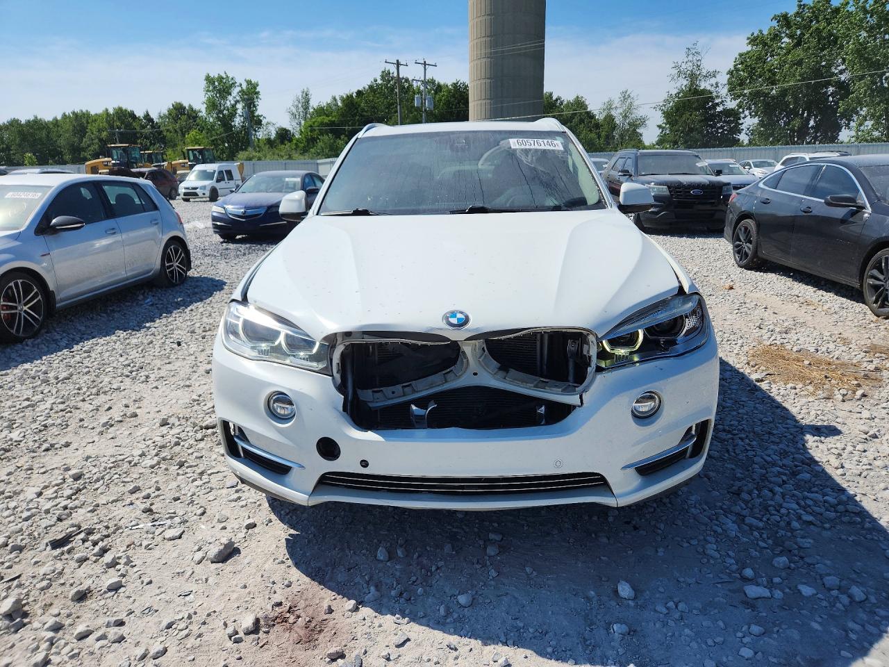 2015 Bmw X5 Xdrive35d White vin: 5UXKS4C5XF0J99745