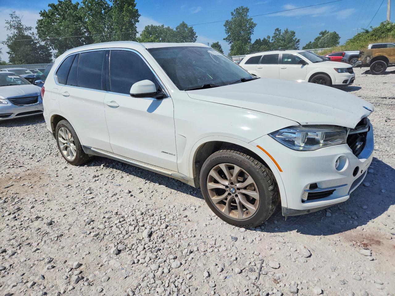 2015 Bmw X5 Xdrive35d White vin: 5UXKS4C5XF0J99745