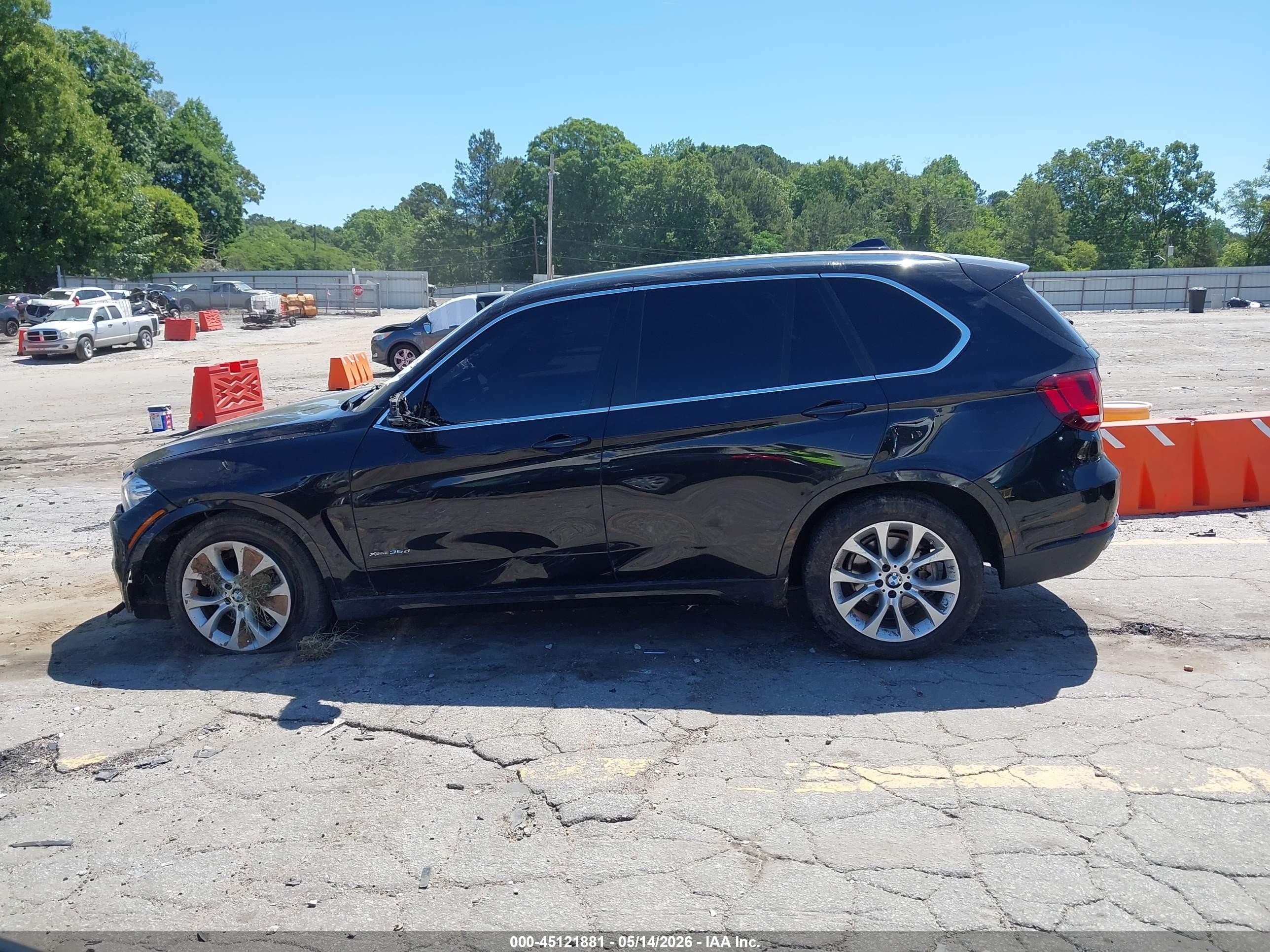 2015 Bmw X5 Xdrive35d Black vin: 5UXKS4C5XF0N09036