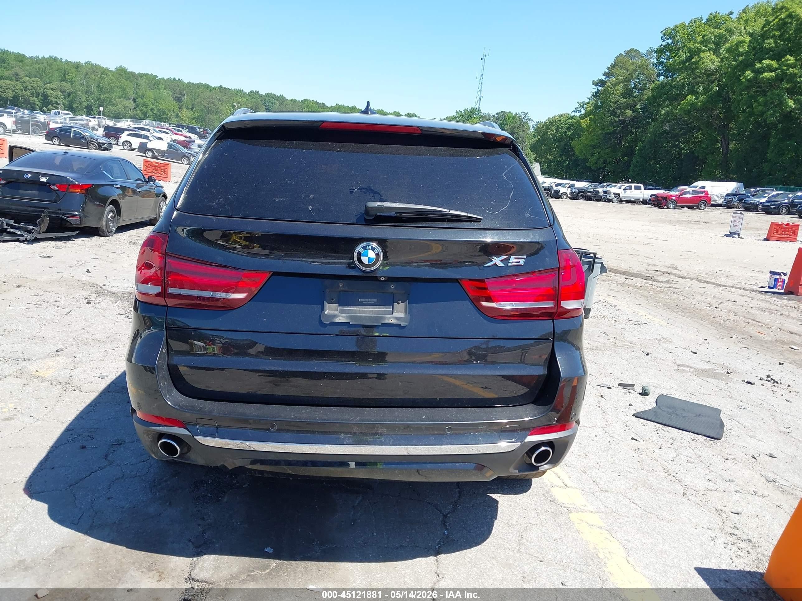 2015 Bmw X5 Xdrive35d Black vin: 5UXKS4C5XF0N09036