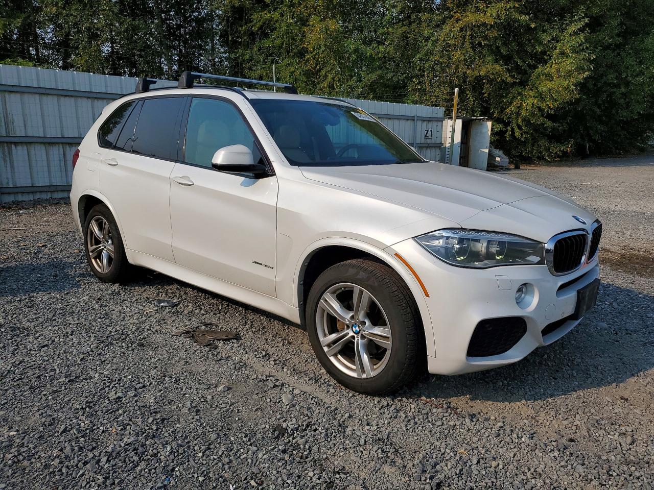 2015 Bmw X5 Xdrive35d White vin: 5UXKS4C5XF0N10283