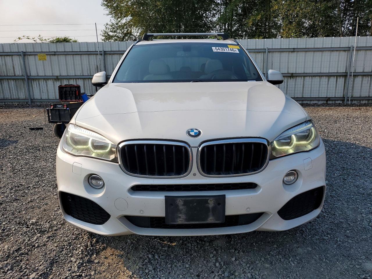 2015 Bmw X5 Xdrive35d White vin: 5UXKS4C5XF0N10283