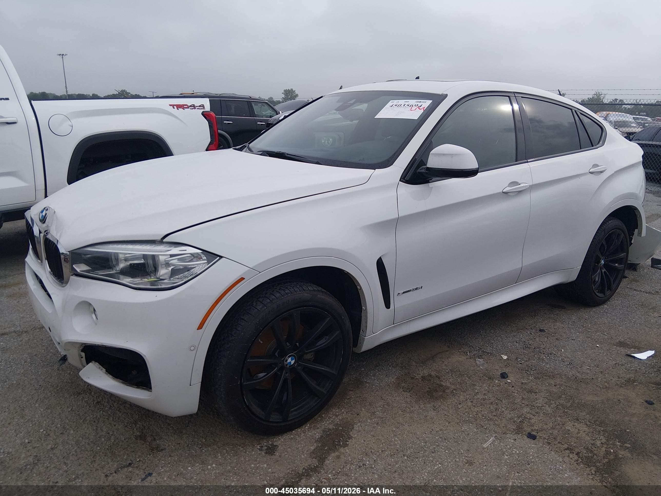 2019 Bmw X6 Sdrive35i Белый vin: 5UXKU0C51K0G92990