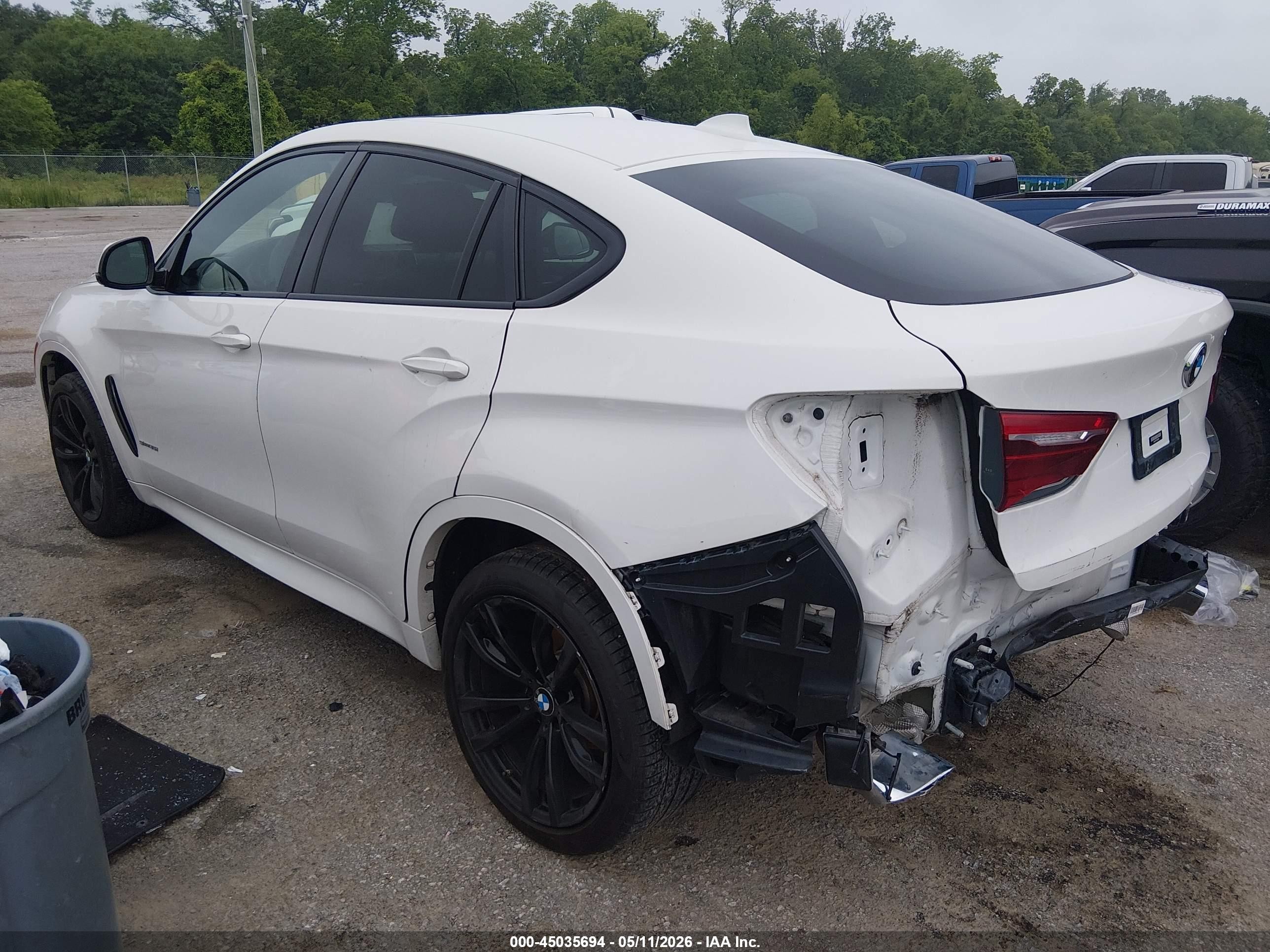 2019 Bmw X6 Sdrive35i Белый vin: 5UXKU0C51K0G92990