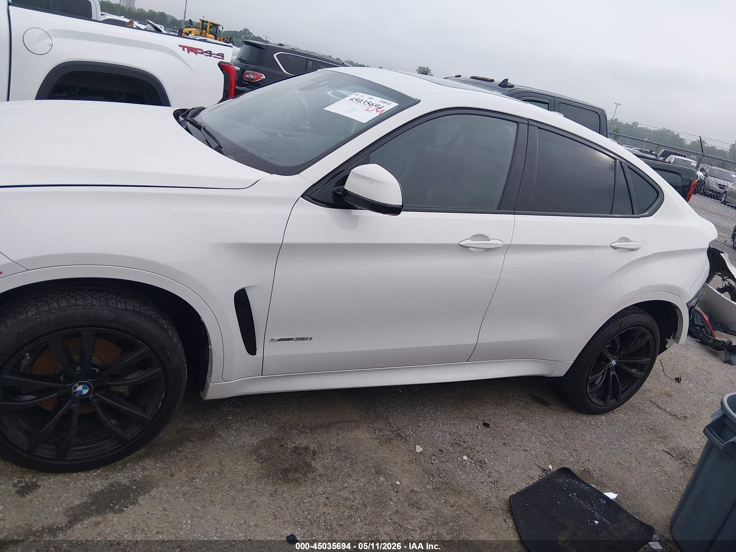 2019 Bmw X6 Sdrive35i Белый vin: 5UXKU0C51K0G92990