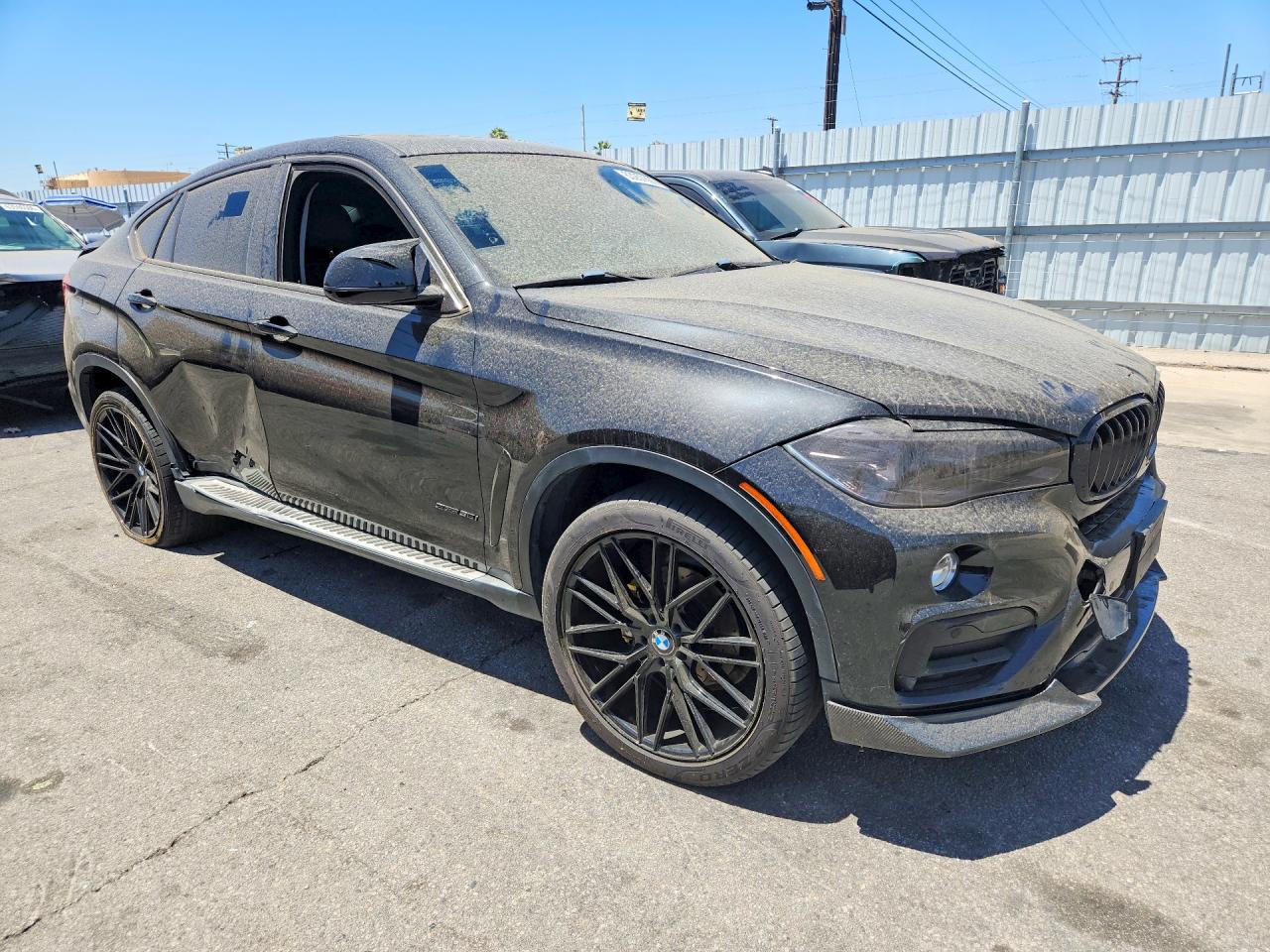 2015 Bmw X6 Sdrive35i Black vin: 5UXKU0C56F0F91725