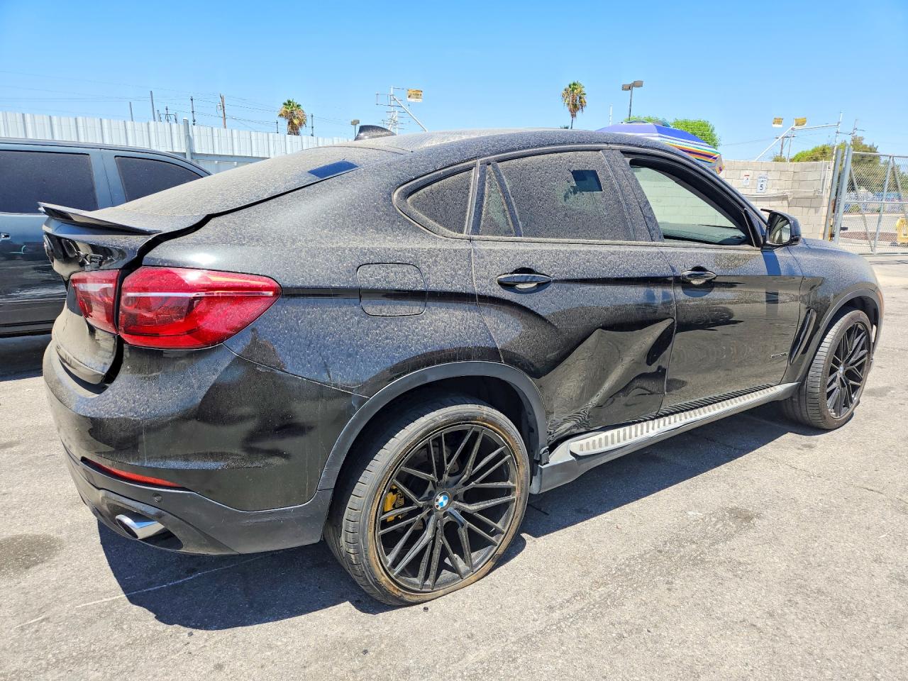 2015 Bmw X6 Sdrive35i Black vin: 5UXKU0C56F0F91725