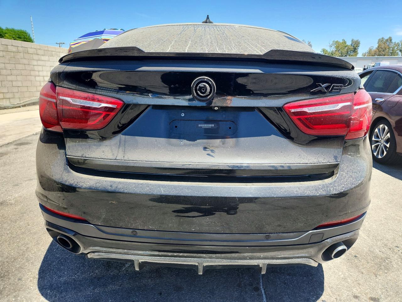 2015 Bmw X6 Sdrive35i Black vin: 5UXKU0C56F0F91725