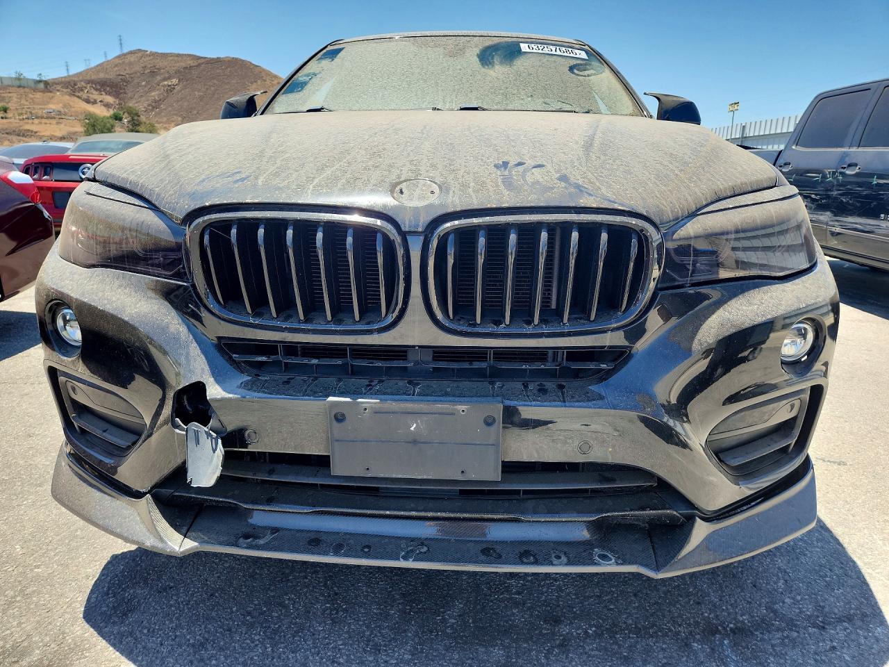2015 Bmw X6 Sdrive35i Black vin: 5UXKU0C56F0F91725
