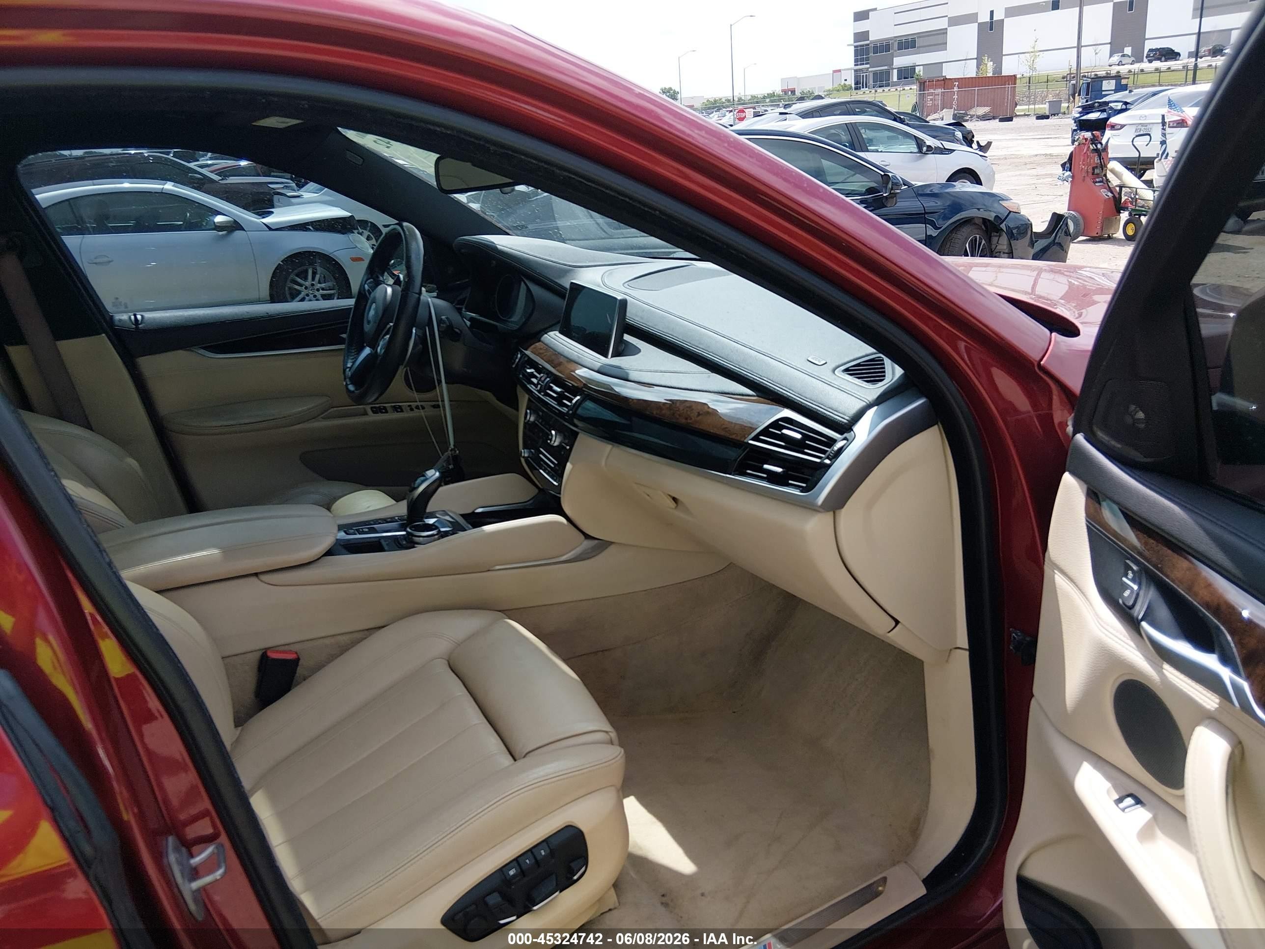 2015 Bmw X6 Xdrive35i Красный vin: 5UXKU2C50F0F94969