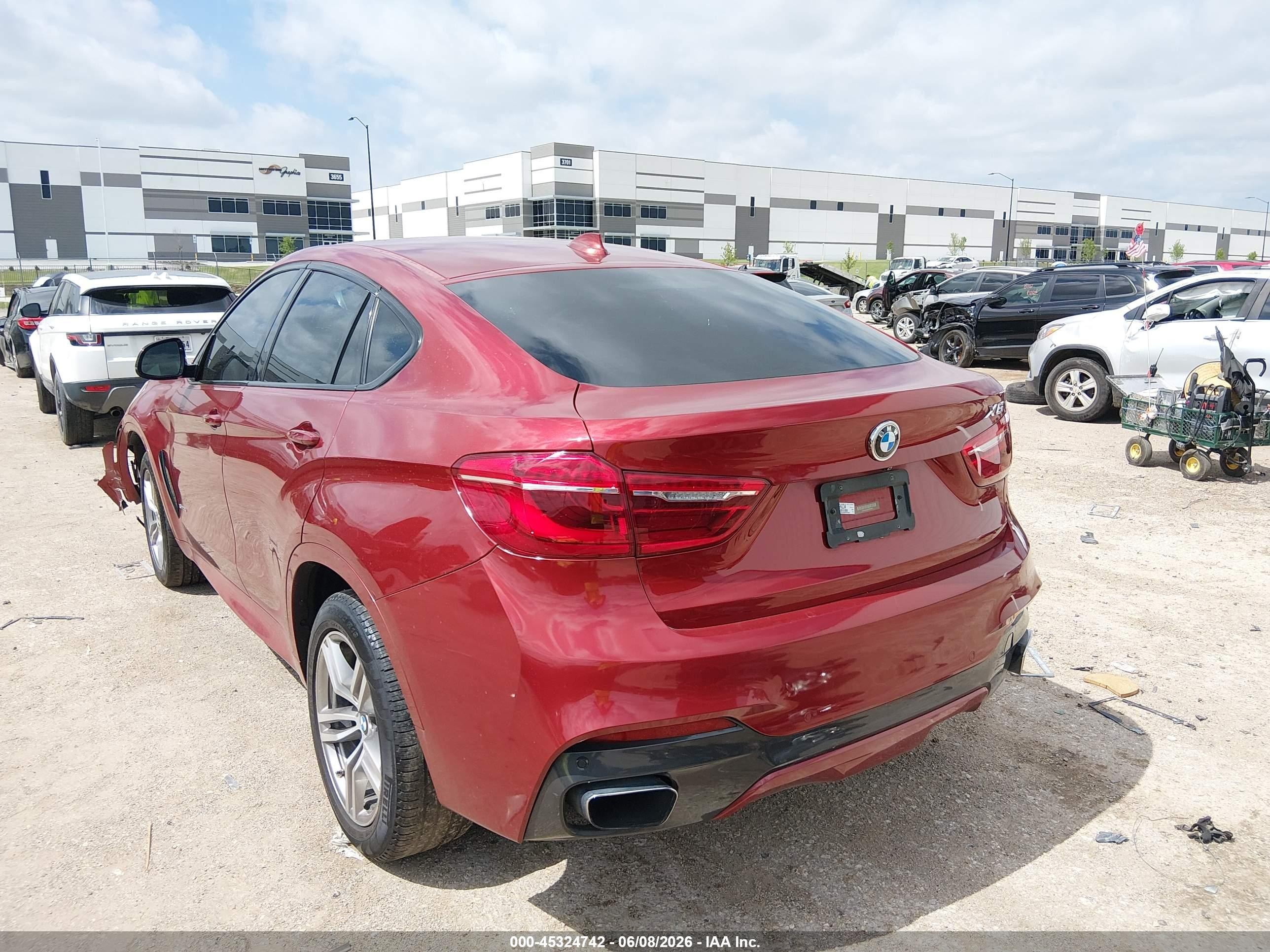 2015 Bmw X6 Xdrive35i Красный vin: 5UXKU2C50F0F94969