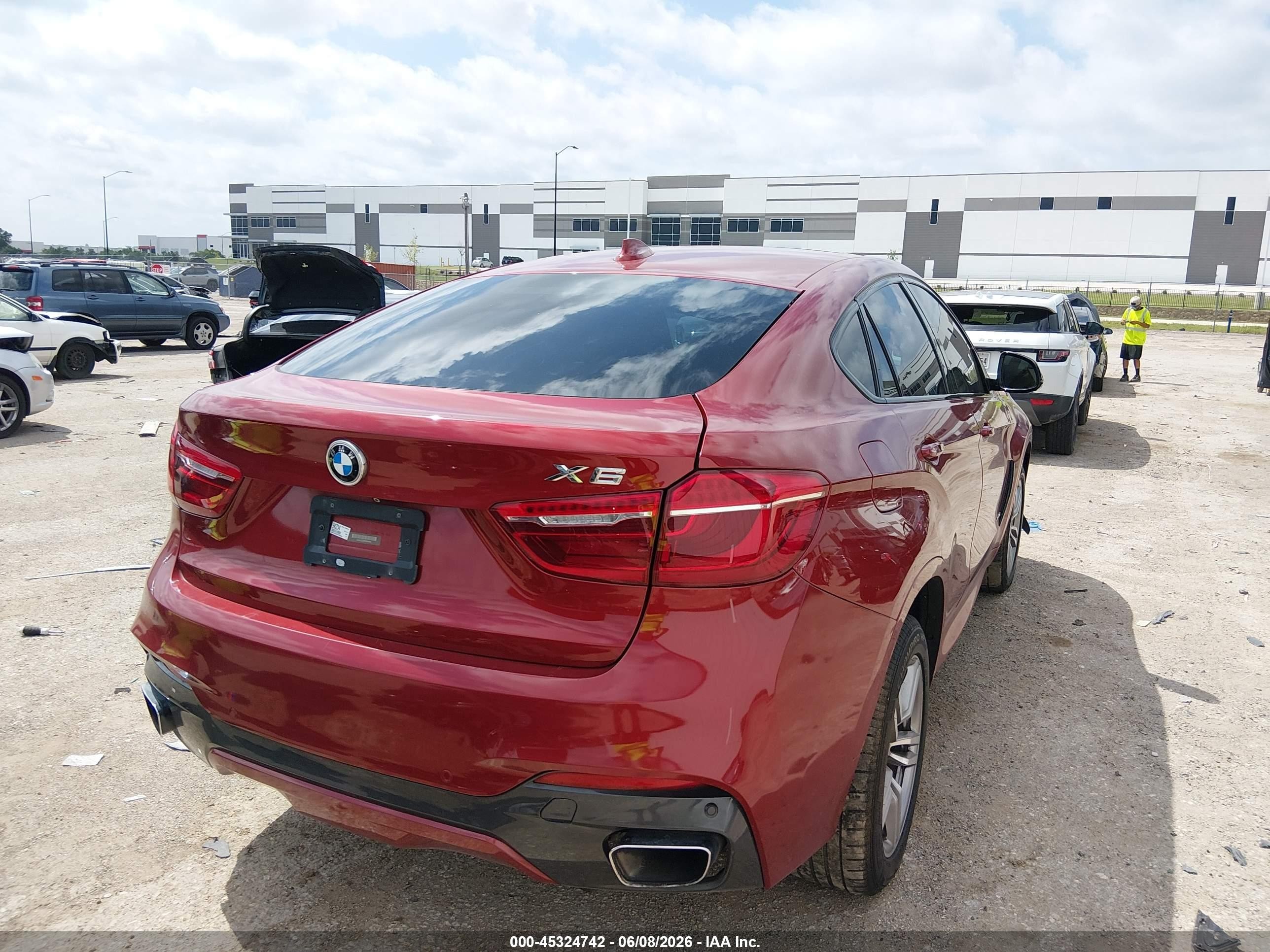 2015 Bmw X6 Xdrive35i Красный vin: 5UXKU2C50F0F94969