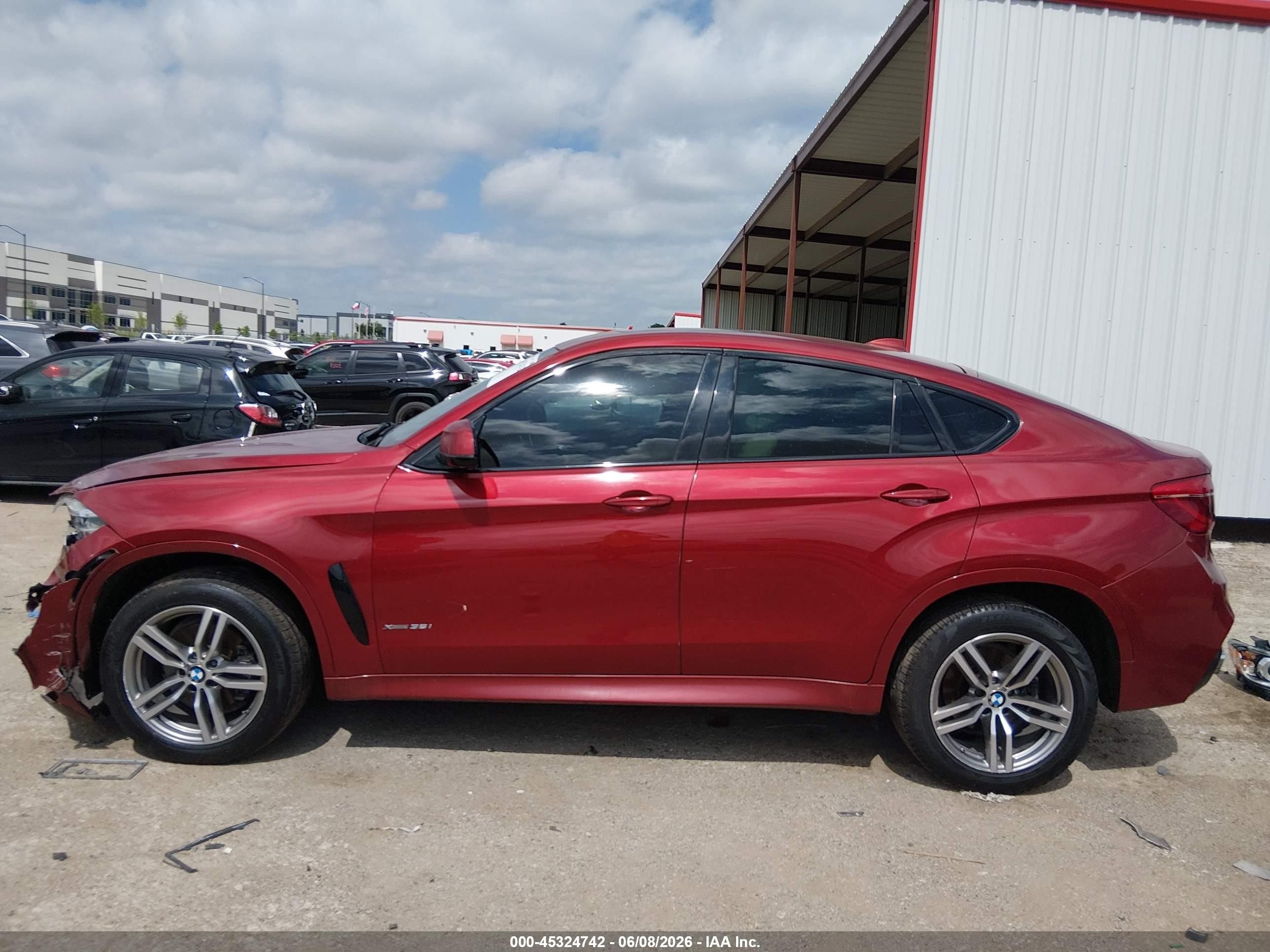 2015 Bmw X6 Xdrive35i Красный vin: 5UXKU2C50F0F94969