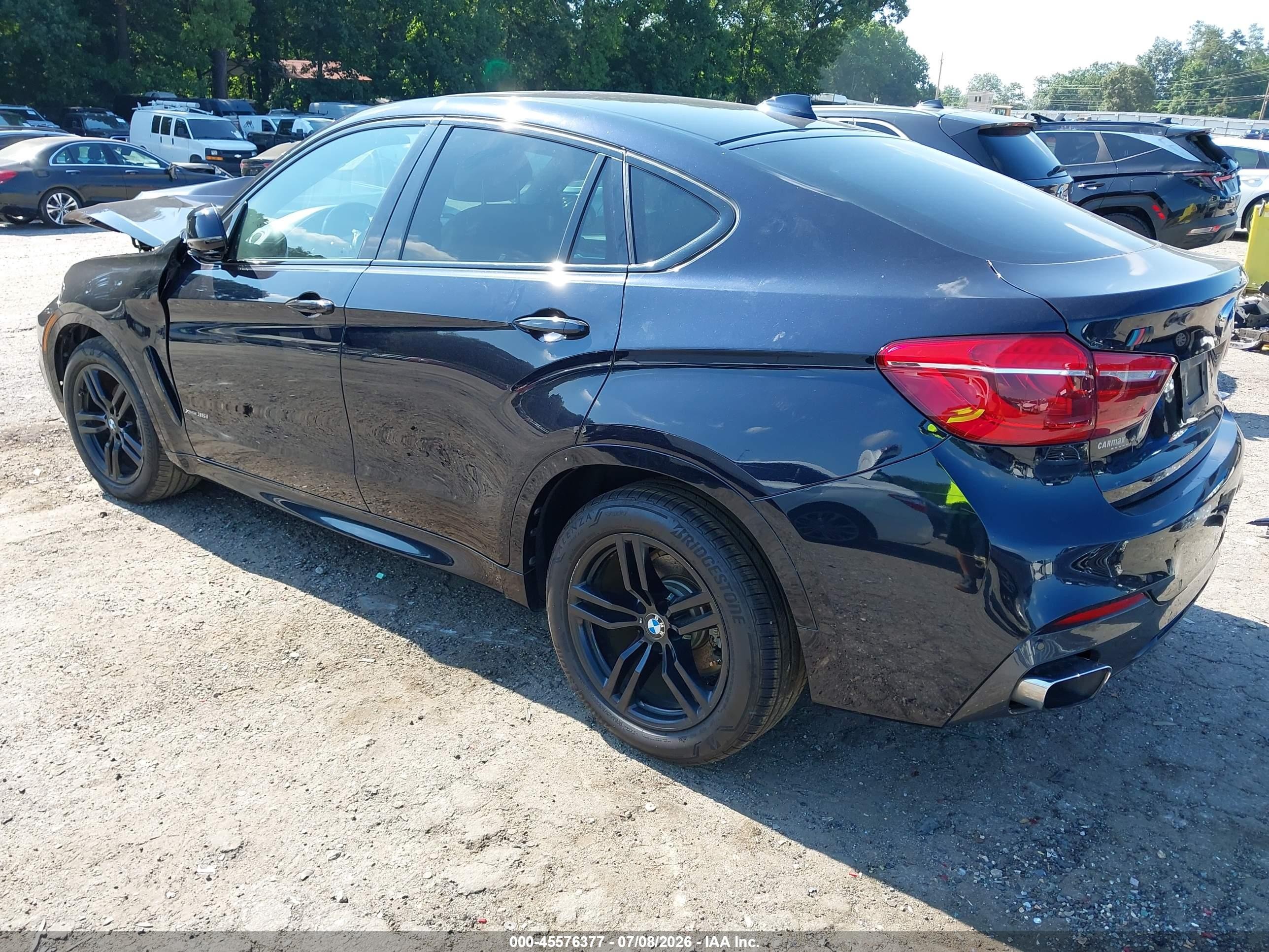 2015 Bmw X6 Xdrive35i Blue vin: 5UXKU2C51F0F96438