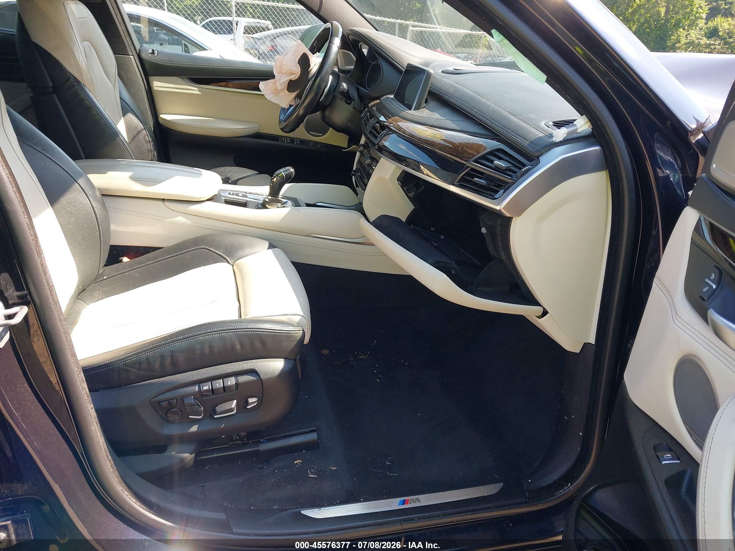 2015 Bmw X6 Xdrive35i Blue vin: 5UXKU2C51F0F96438
