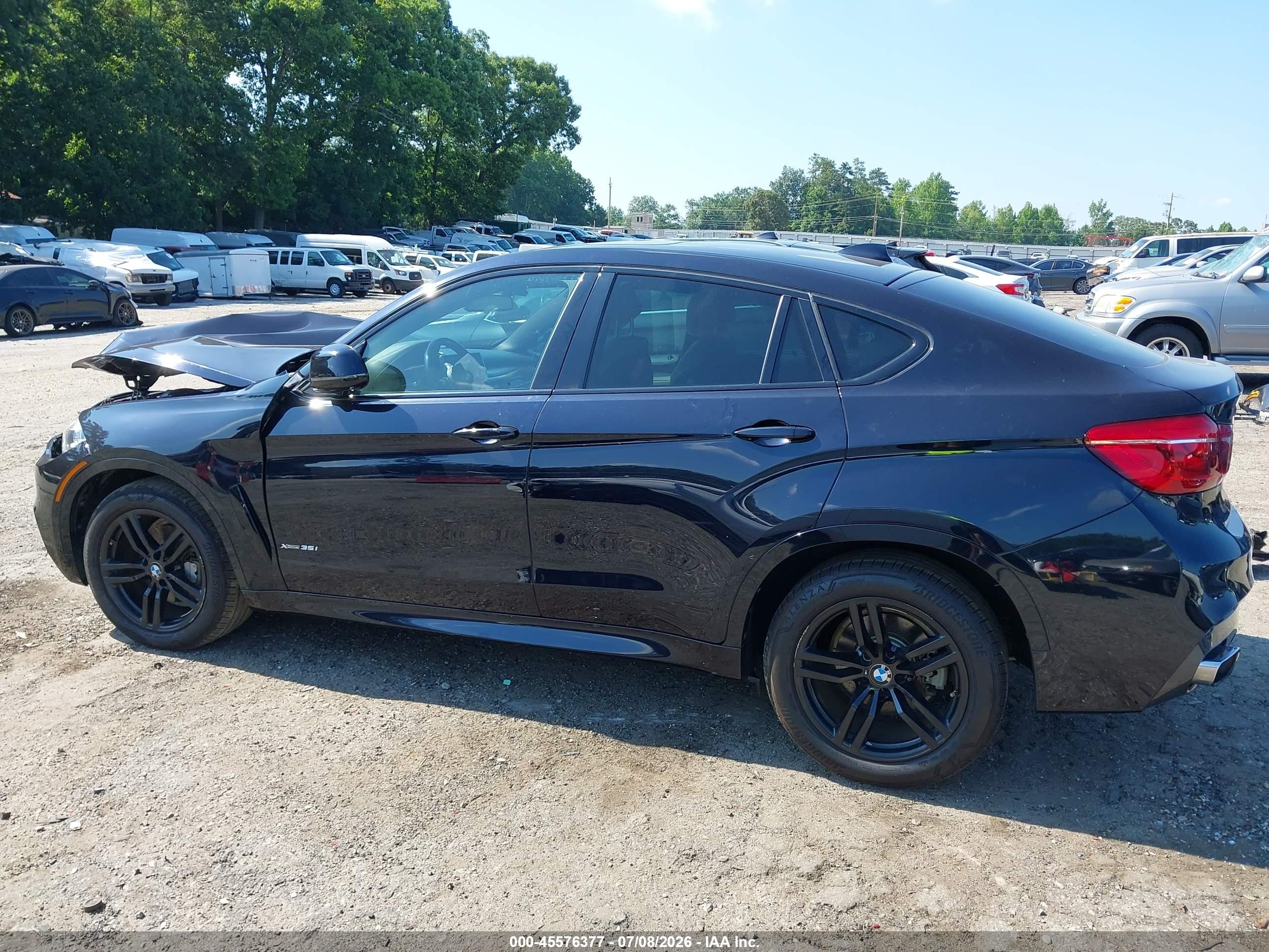 2015 Bmw X6 Xdrive35i Blue vin: 5UXKU2C51F0F96438