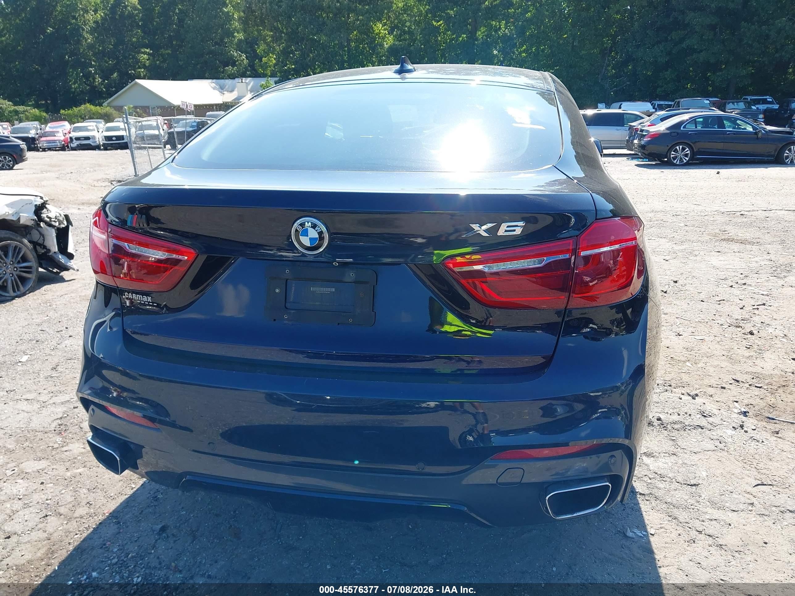 2015 Bmw X6 Xdrive35i Blue vin: 5UXKU2C51F0F96438