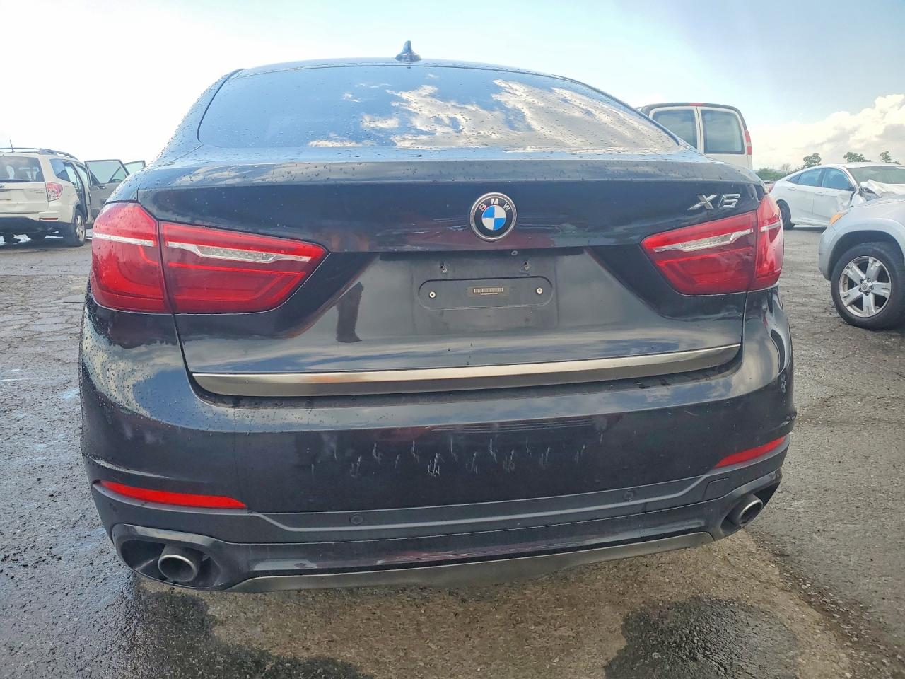 2015 Bmw X6 Xdrive35i Black vin: 5UXKU2C52F0N75885