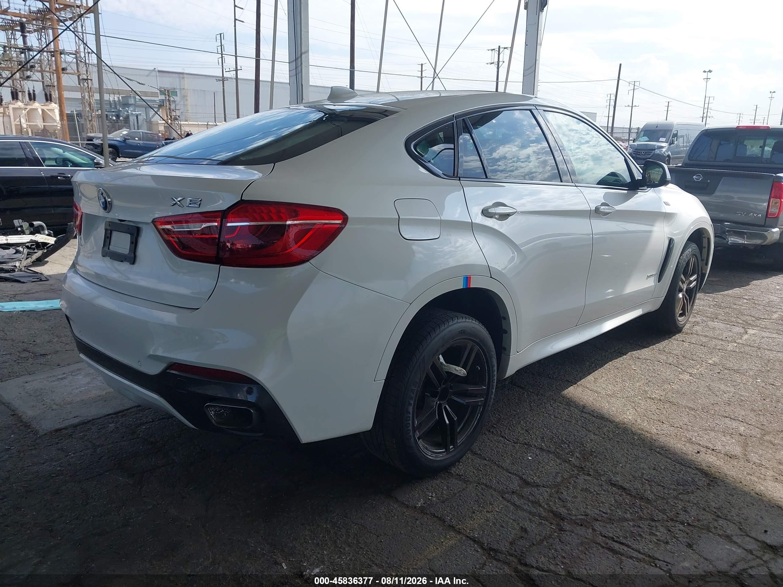 2015 Bmw X6 Xdrive35i White vin: 5UXKU2C53F0F96098