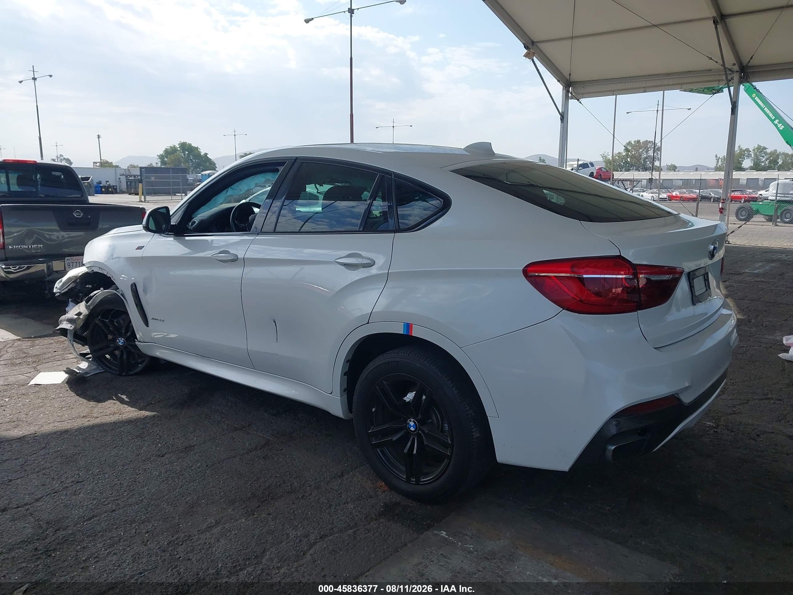 2015 Bmw X6 Xdrive35i White vin: 5UXKU2C53F0F96098
