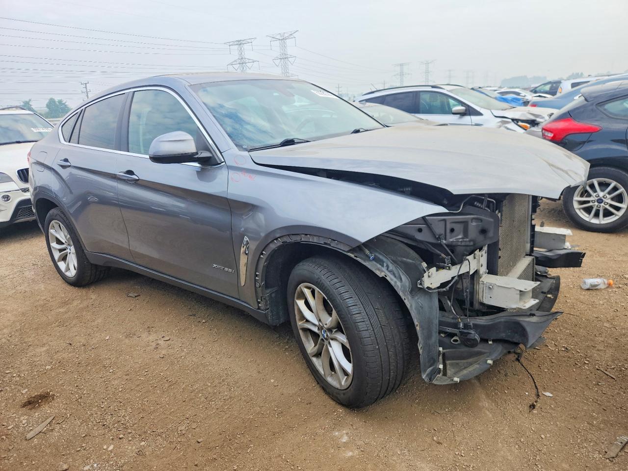 2015 Bmw X6 Xdrive35i Gray vin: 5UXKU2C54F0N76388